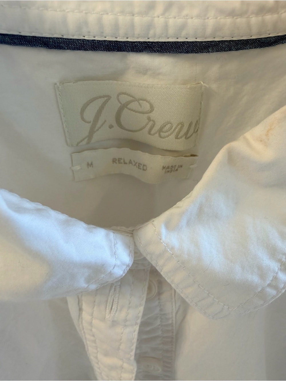 J. Crew White Short-Sleeve Button-Down Camp Shirt - Picture 2 of 5